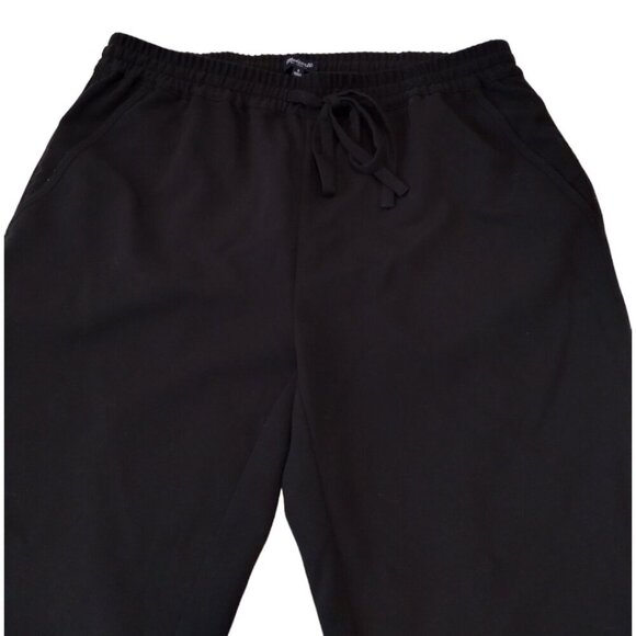 Madewell Ankle Black Track Trousers Drawstring Pants - Picture 3 of 7